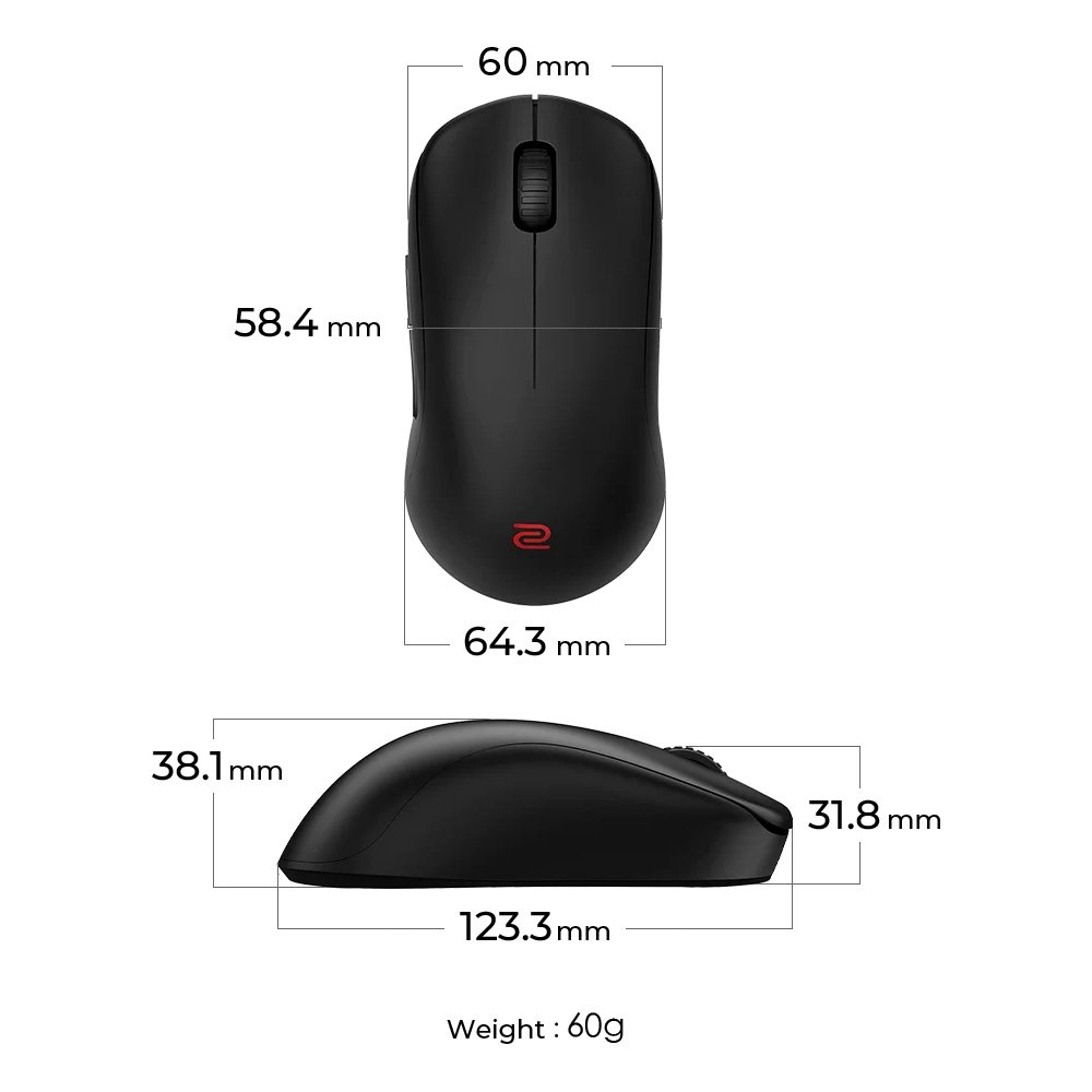 Mouse Gamer Sem Fio ( Balão.info) U2, 3200 DPI, 5 Botões, Wireless, Recarregável, Branco - 9H.N4PBE.A3E - foto 7