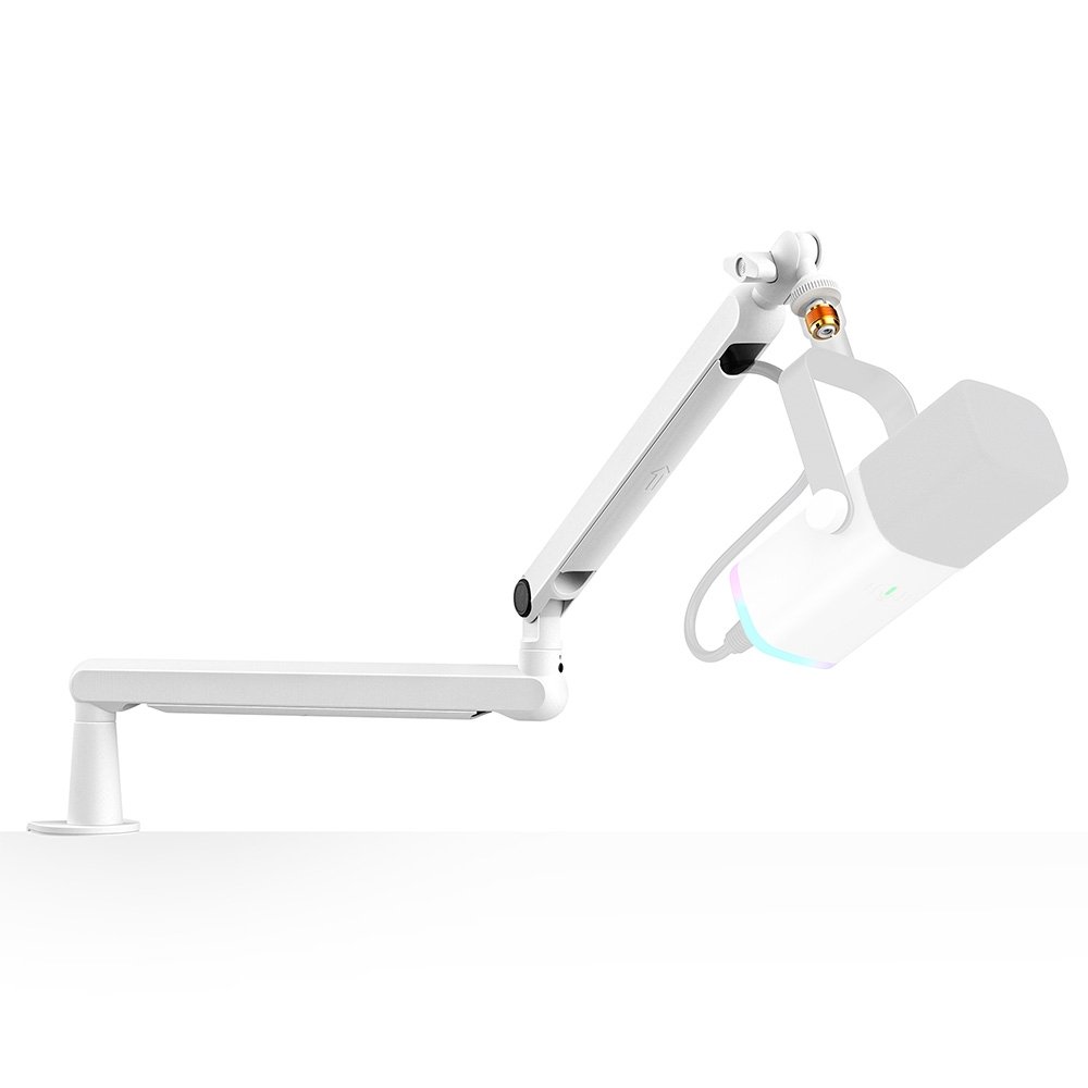Suporte Articulado de Mesa para Microfone Fifine BM88 Low Profile, Ajustável, Branco - BM88W - view 3