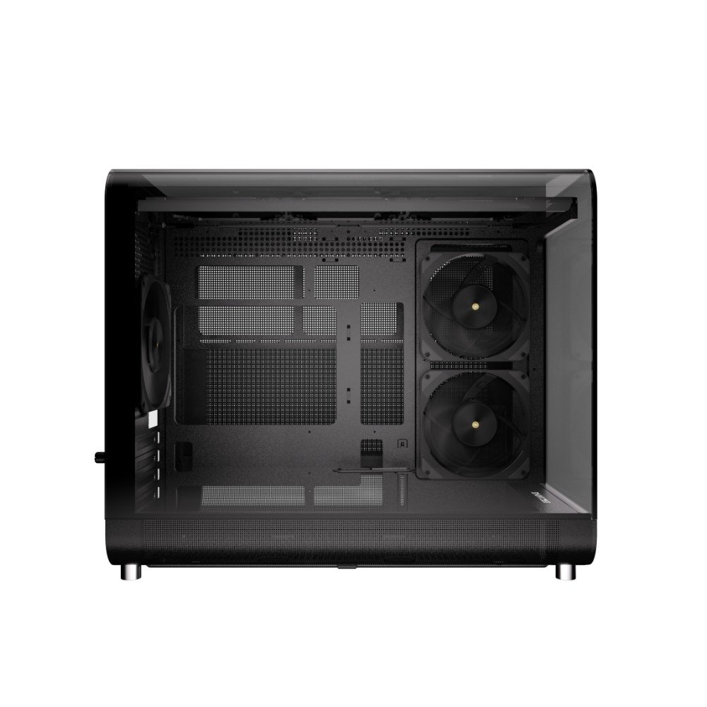 Imagem 13 de 14 do produto Gabinete Gamer Esgaming Aircredt 007, Mid Tower, M-ATX, Frontal e Lateral em Vidro Temperado, Sem Fans, Preto - Aircraft 007-BK