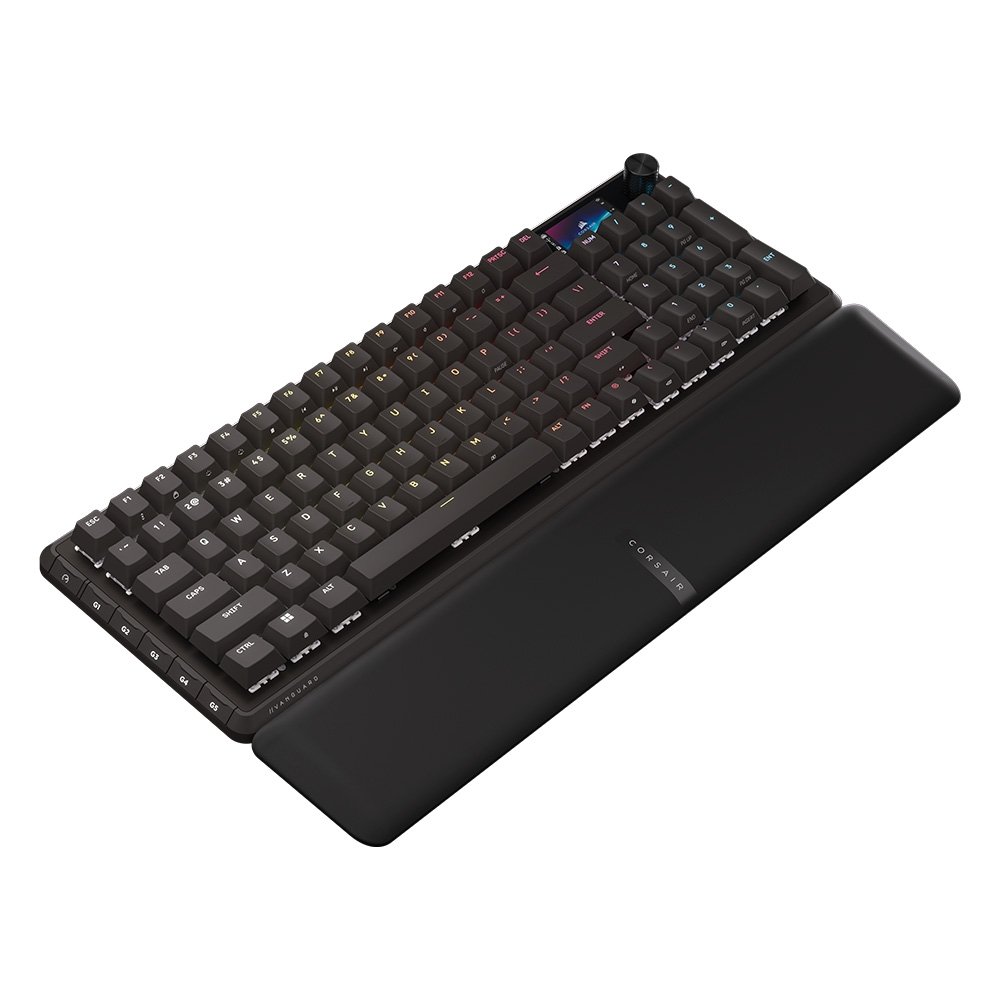 Teclado Mecânico Gamer Corsair Vanguard 96, RGB, Switch Corsair MLX Plasma, PBT Double-Shot, Preto - CH-91E901E-NA