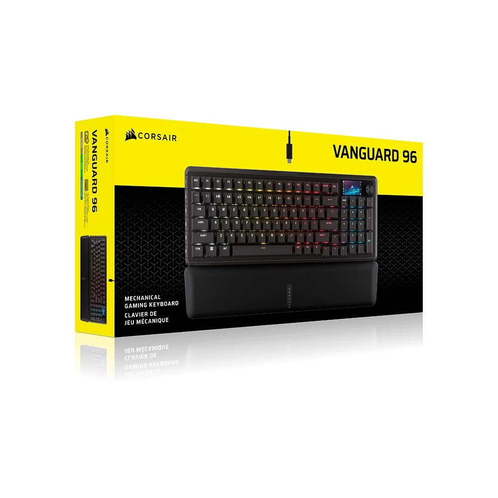Teclado Mecânico Gamer ( Balão.info) Vanguard 96, RGB, Switch ( Balão.info) MLX Plasma, PBT Double-Shot, Preto - CH-91E901E-NA - foto 8