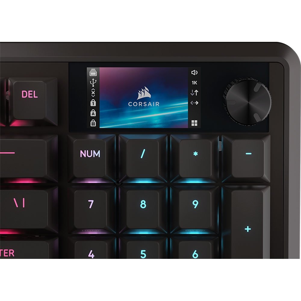 Imagem 5 de 8 do produto Teclado Mecânico Gamer Corsair Vanguard Pro 96, RGB, Switch Magnético Corsair MGX Hyperdrive, PBT Double-Shot, Preto - CH-91E911G-NA