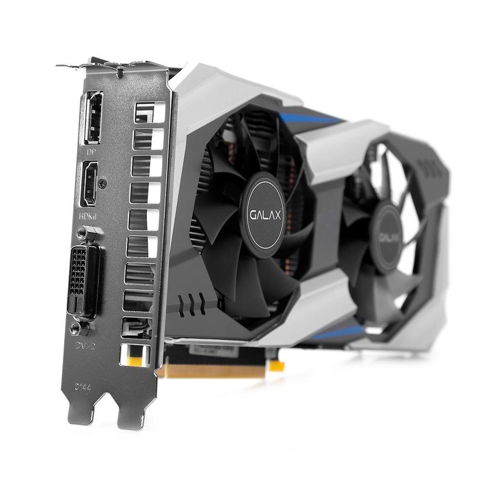 Placa de Vídeo Galax NVIDIA GeForce GTX 1060 OC, 6GB, GDDR5X, 192 bits, PCI-E 3.0 - 60NRJ7DSV8OC