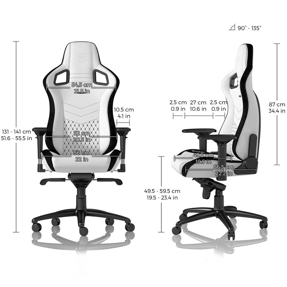 Cadeira Gamer Noblechairs EPIC White | KaBuM!