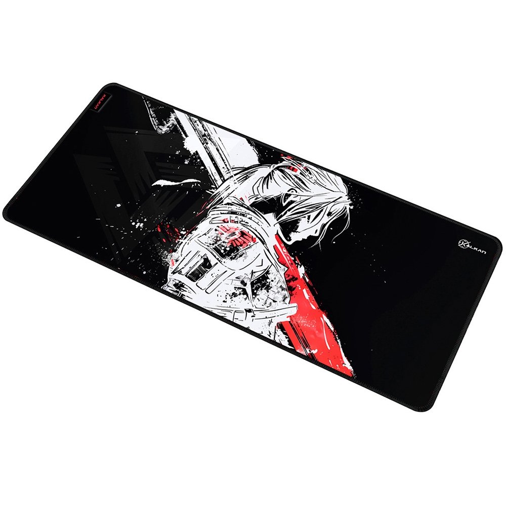 Imagem 4 de 9 do produto Mousepad Gamer Kalkan Aeris Extended, Speed, 900x400x4mm, Tecido, Preto - KLK00061