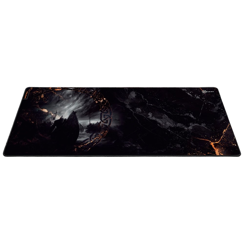 Imagem 3 de 9 do produto Mousepad Gamer Kalkan Ember Extended, Speed, 900x400x4mm, Tecido, Preto - KLK00062