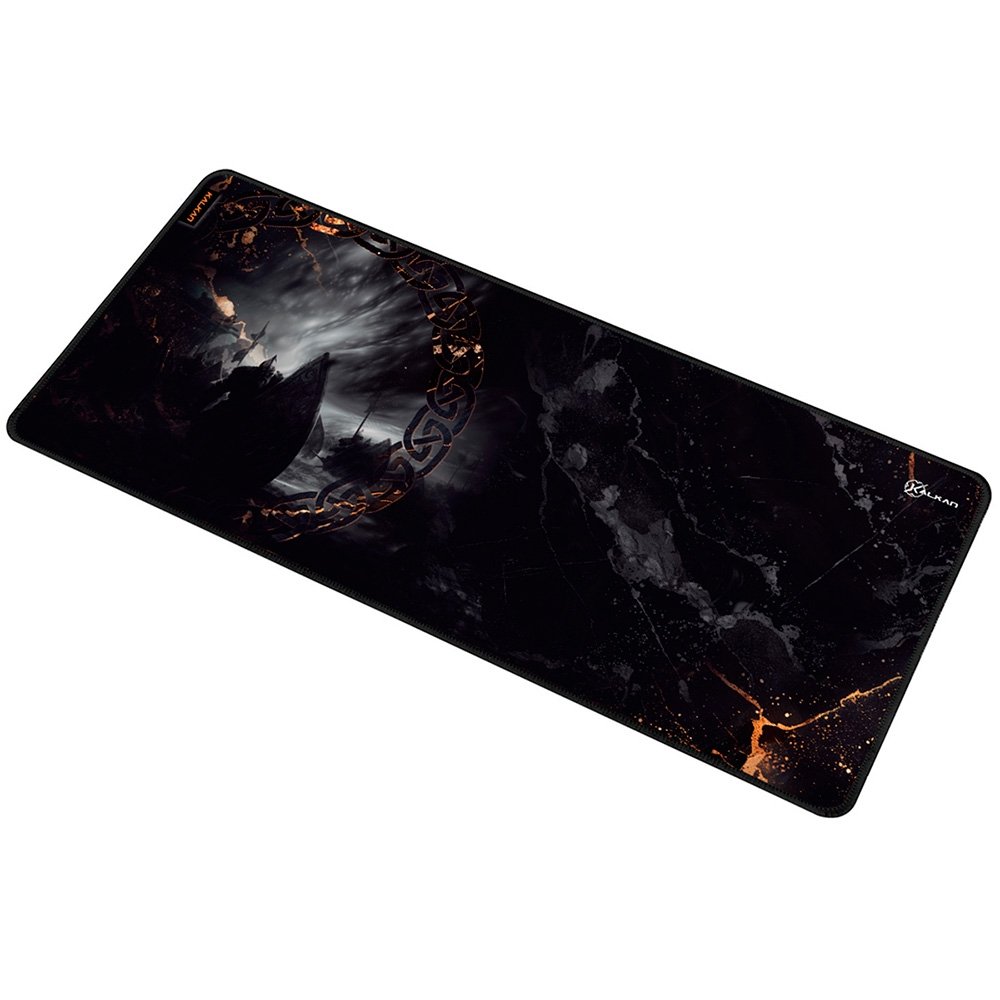 Imagem 4 de 9 do produto Mousepad Gamer Kalkan Ember Extended, Speed, 900x400x4mm, Tecido, Preto - KLK00062