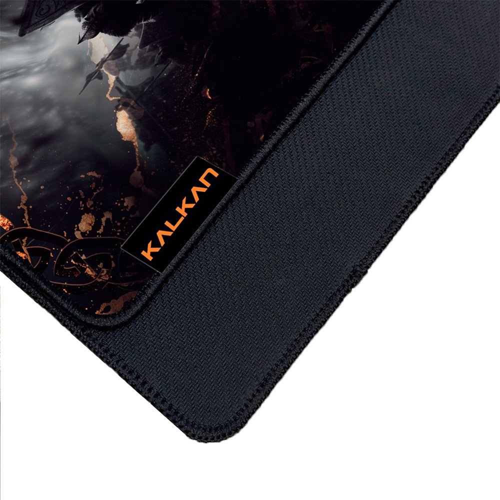 Imagem 7 de 9 do produto Mousepad Gamer Kalkan Ember Extended, Speed, 900x400x4mm, Tecido, Preto - KLK00062