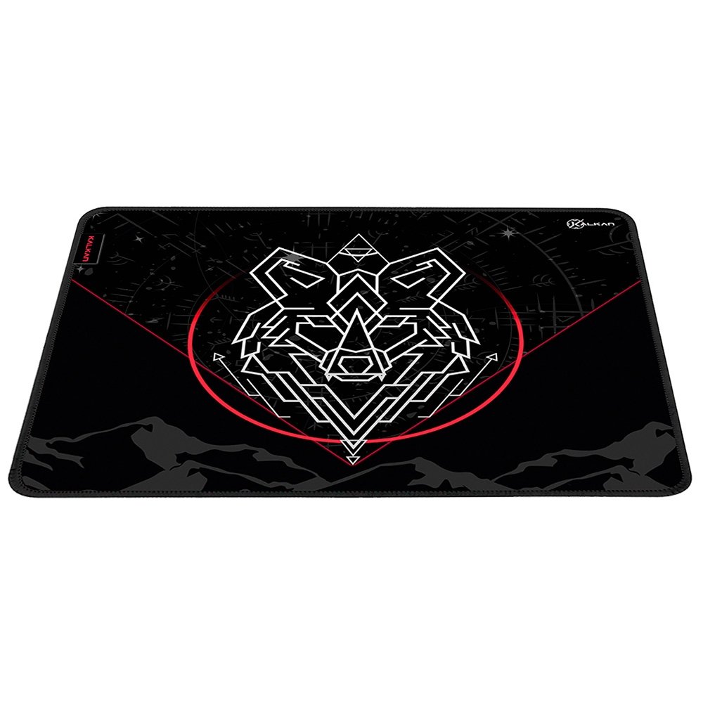 Imagem 2 de 8 do produto Mousepad Gamer Kalkan Lupus L, Speed, 500x400x4mm, Preto - KLK00065