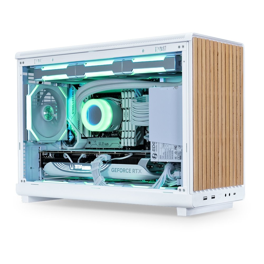 Gabinete Lian Li A3 Wood Edition Branco | KaBuM!
