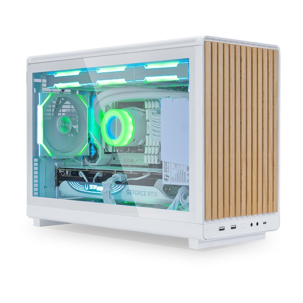 Gabinete Lian Li A3 Wood Edition Branco | KaBuM!