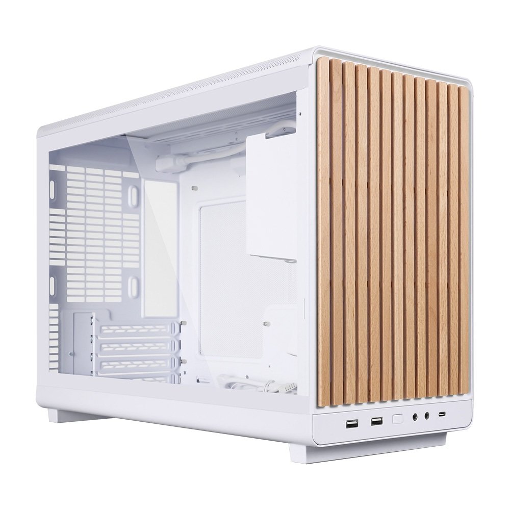 Imagem 6 de 6 do produto Gabinete Gamer Lian Li A3-mATX WDG, Micro-ATX, Painel Frontal em Madeira, Lateral em Mesh, Branco - A3-MATX-WDG BRANCO