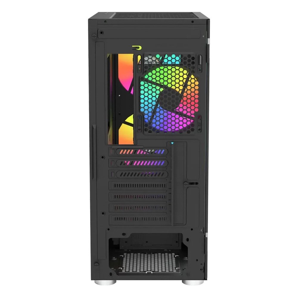 Gabinete Gamer Montech X2 PLUS, Mid Tower, Lateral em Vidro, 3X Fans, Preto - X2PLUSB - view 3