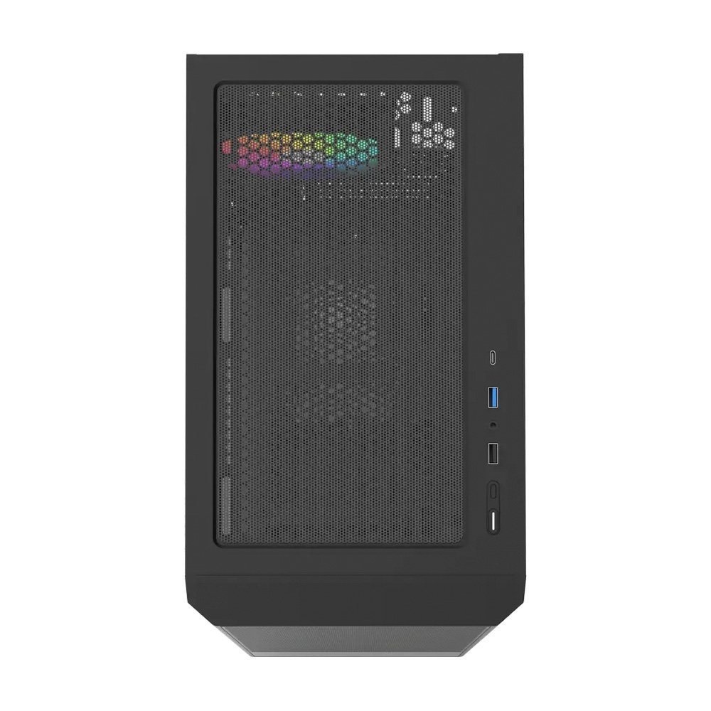 Gabinete Gamer Montech X2 PLUS, Mid Tower, Lateral em Vidro, 3X Fans, Preto - X2PLUSB - view 6