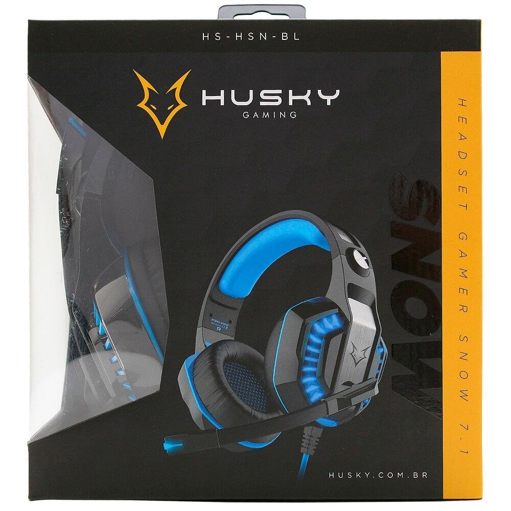 Imagem 14 de 14 do produto Headset Gamer Husky Snow, USB, 7.1 Surround, LED Azul - HS-HSN-BL