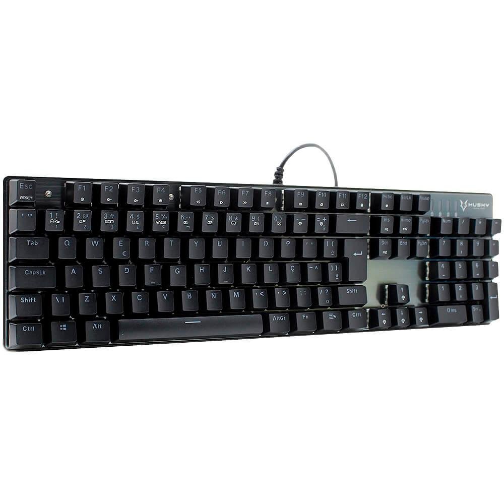 Imagem 6 de 18 do produto Kit Gamer Husky Teclado Mecânico Outemu Blue e Mouse 2400 DPI com LED, Storm - MK-HST-KRGB