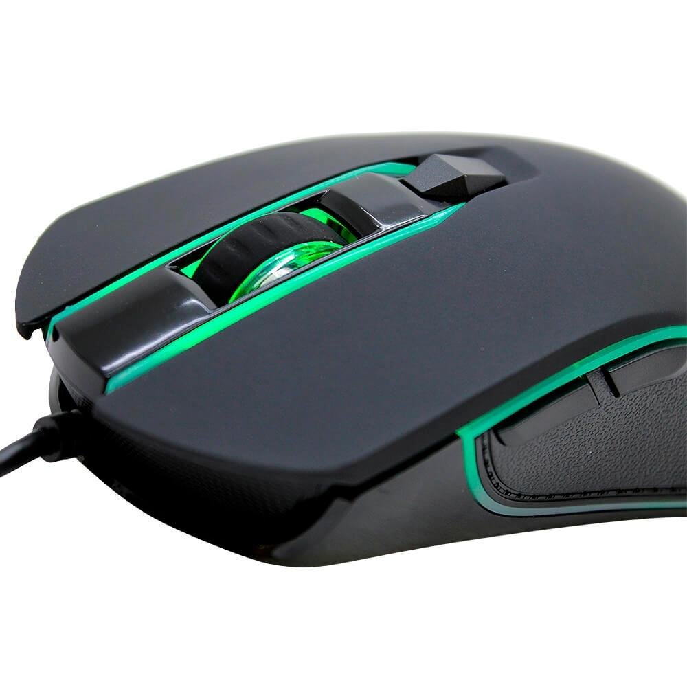 Imagem 11 de 18 do produto Kit Gamer Husky Teclado Mecânico Outemu Blue e Mouse 2400 DPI com LED, Storm - MK-HST-KRGB