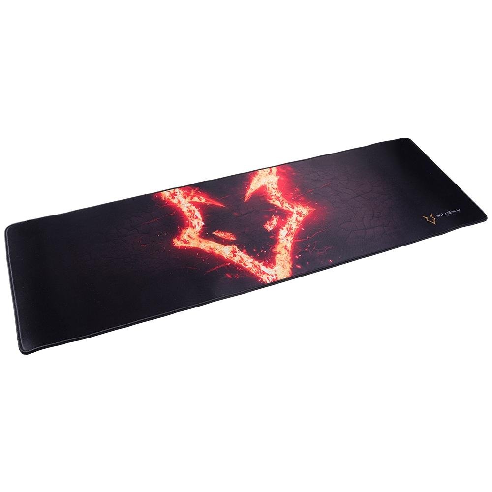 Imagem 2 de 8 do produto Mousepad Gamer Husky Gaming Storm, Fire, Speed, Extra Grande 900x290mm - MP-HST-FR