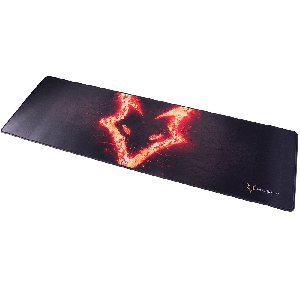 Imagem 3 de 8 do produto Mousepad Gamer Husky Gaming Storm, Fire, Speed, Extra Grande 900x290mm - MP-HST-FR