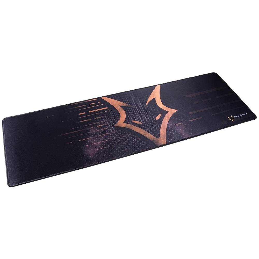 Imagem 2 de 9 do produto Mousepad Gamer Husky Gaming Storm, Gold, Speed, Extra Grande 900x290mm - MP-HST-TR