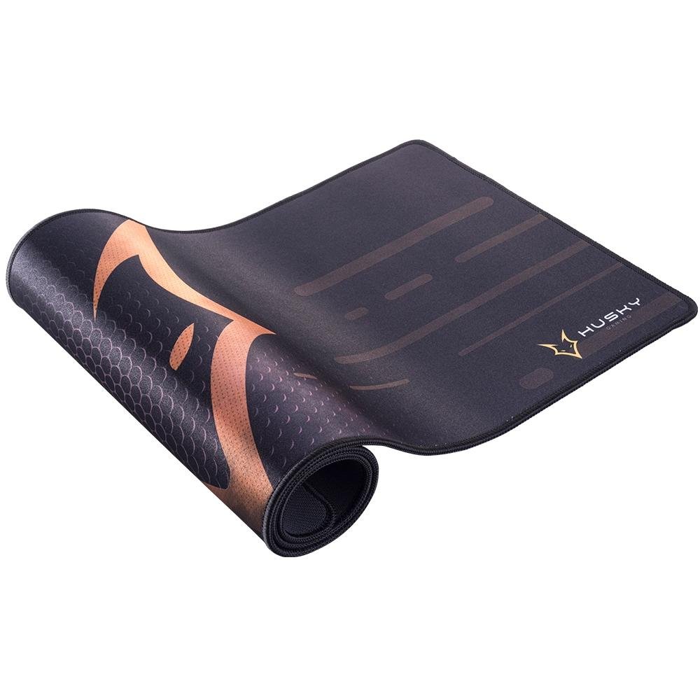 Imagem 4 de 9 do produto Mousepad Gamer Husky Gaming Storm, Gold, Speed, Extra Grande 900x290mm - MP-HST-TR