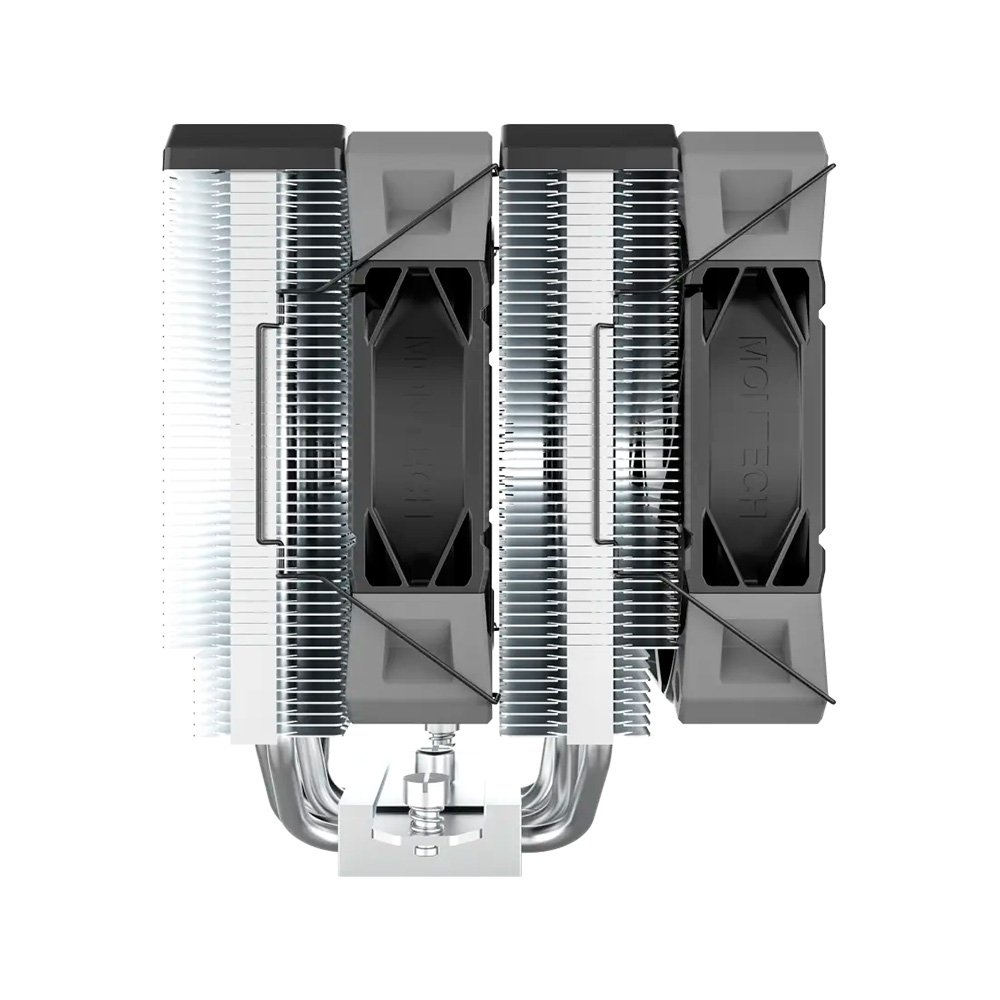 Imagem 3 de 7 do produto Air Cooler Montech NX600, Dual Tower, 120mm, Intel e AMD, Preto - NX600B