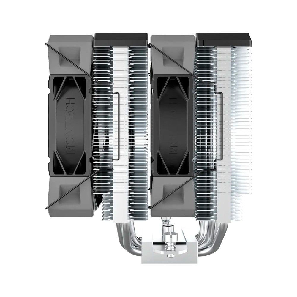 Imagem 4 de 7 do produto Air Cooler Montech NX600, Dual Tower, 120mm, Intel e AMD, Preto - NX600B