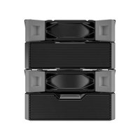 Air Cooler Montech NX600, Dual Tower, 120mm, Intel e AMD, Preto - NX600B