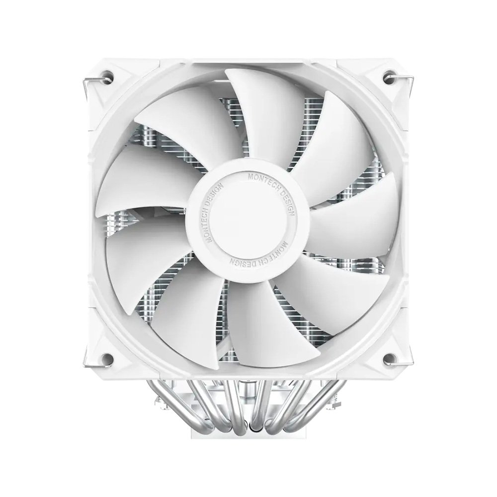 Imagem 2 de 7 do produto Air Cooler Montech NX600, Dual Tower, 120mm, Intel e AMD, Branco - NX600W