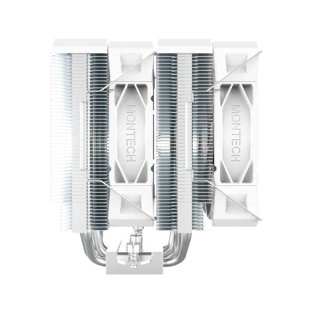Imagem 3 de 7 do produto Air Cooler Montech NX600, Dual Tower, 120mm, Intel e AMD, Branco - NX600W