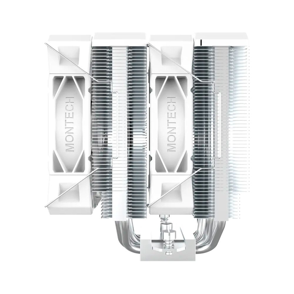 Imagem 4 de 7 do produto Air Cooler Montech NX600, Dual Tower, 120mm, Intel e AMD, Branco - NX600W
