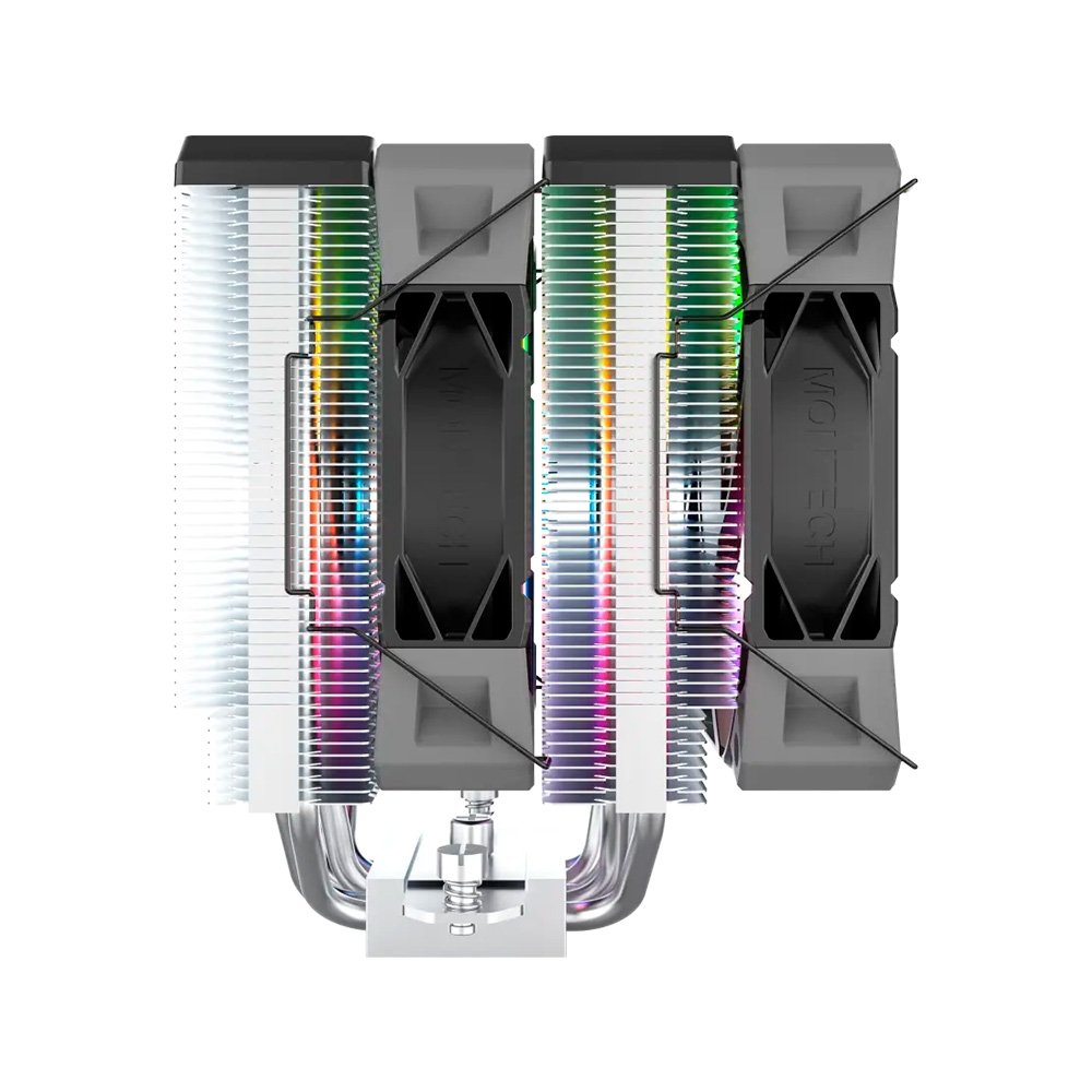 Air Cooler Montech NX600, ARGB, Dual Tower, 120mm, Intel e AMD, Preto - NX600ARGBB Air Cooler Montech NX600, ARGB, Dual Tower, 120mm, Intel e AMD, Preto - NX600ARGBB