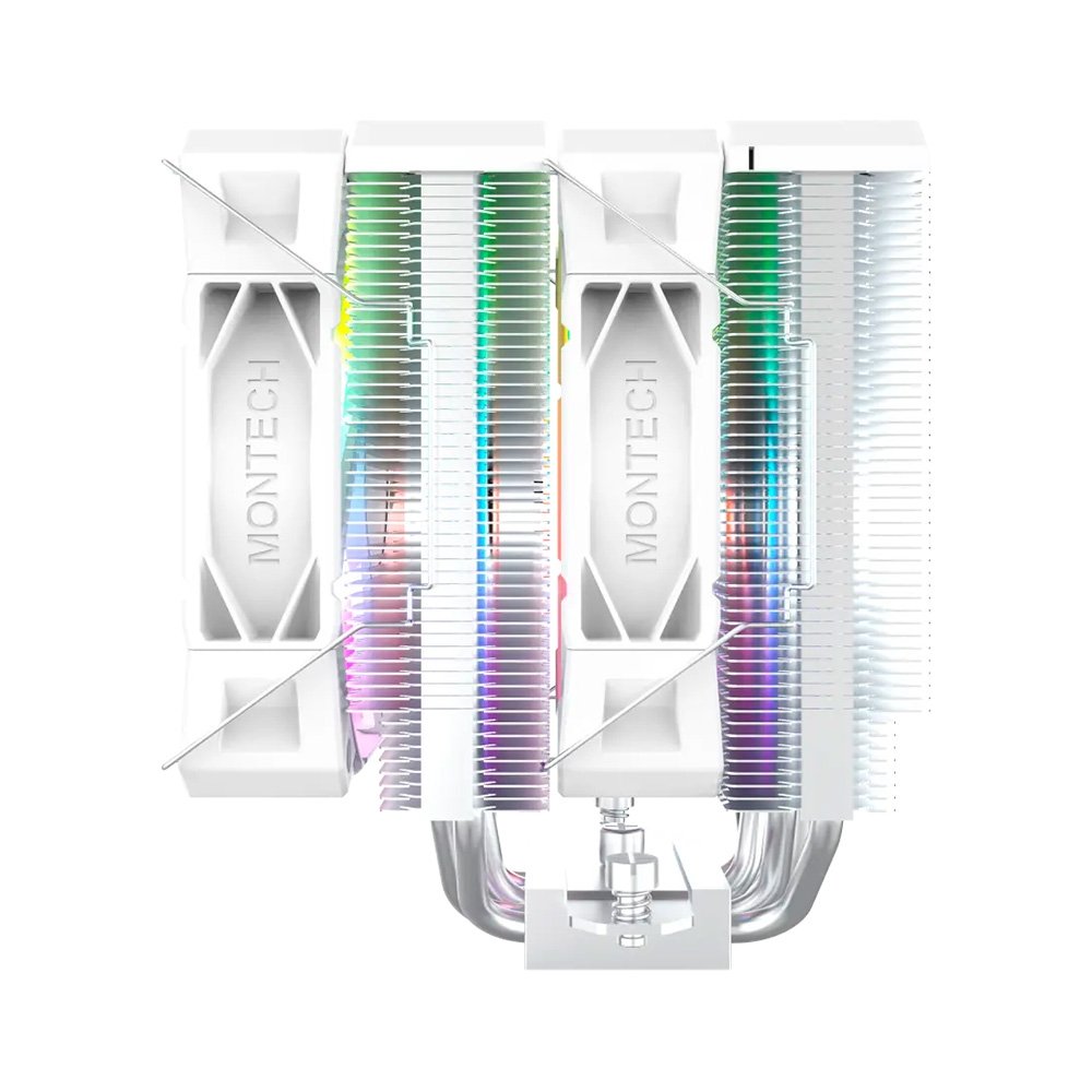 Imagem 5 de 7 do produto Air Cooler Montech NX600, ARGB, Dual Tower, 120mm, Intel e AMD, Branco - NX600ARGBW