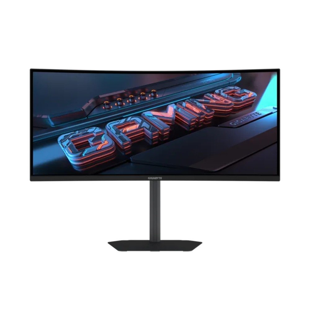 Monitor Gamer Curvo Gigabyte 34", QHD, 120Hz, 1ms, VA, Adaptive-Sync, FreeSync Premium, HDR Ready, Altura Ajustável, Preto - GS34WQCA