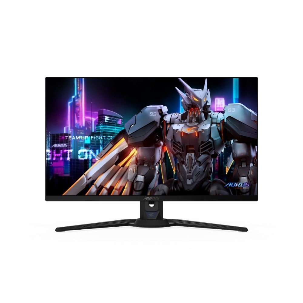 Monitor Gamer Gigabyte AORUS QD-OLED 27", QHD, 500Hz, 0.03ms, IA, G-Sync, FreeSync Premium Pro, USB-C, Som Integrado, Preto - FO27Q5P
