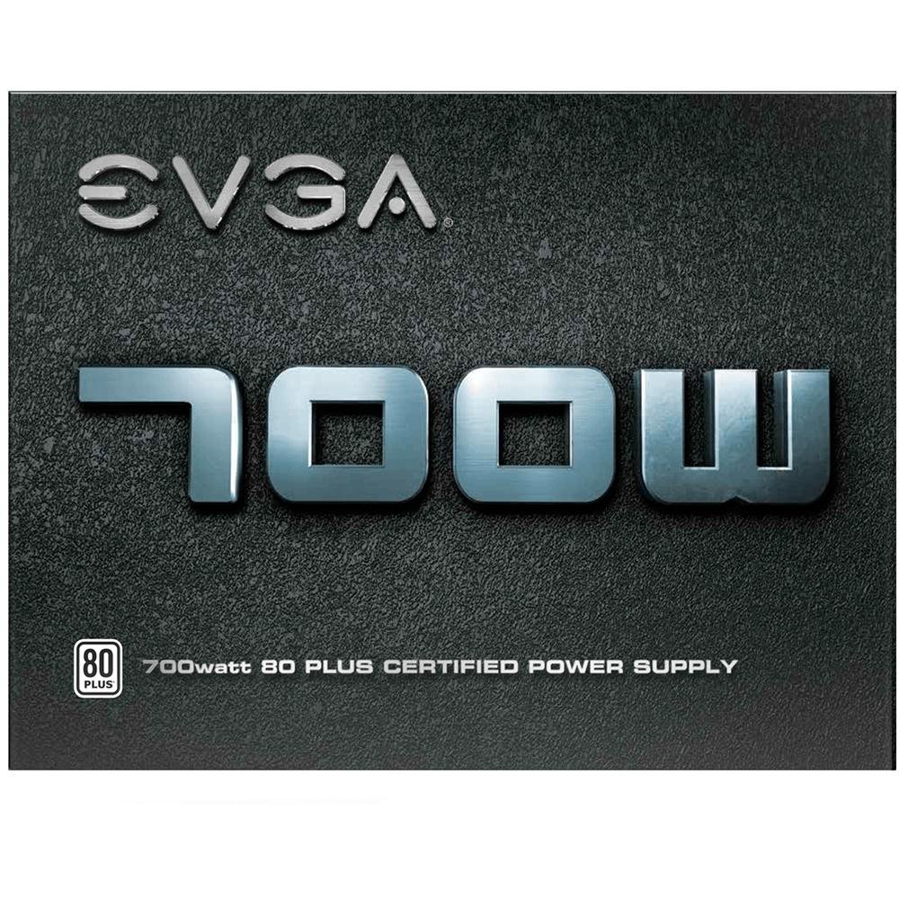 Fonte EVGA, 700W, 80 Plus White, PFC Ativo, Sem Cabo, Preto - 100-W1-0700-K Fonte EVGA, 700W, 80 Plus White, PFC Ativo, Sem Cabo, Preto - 100-W1-0700-K