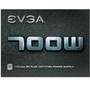 Fonte EVGA, 700W, 80 Plus White, PFC Ativo, Sem Cabo, Preto - 100-W1-0700-K