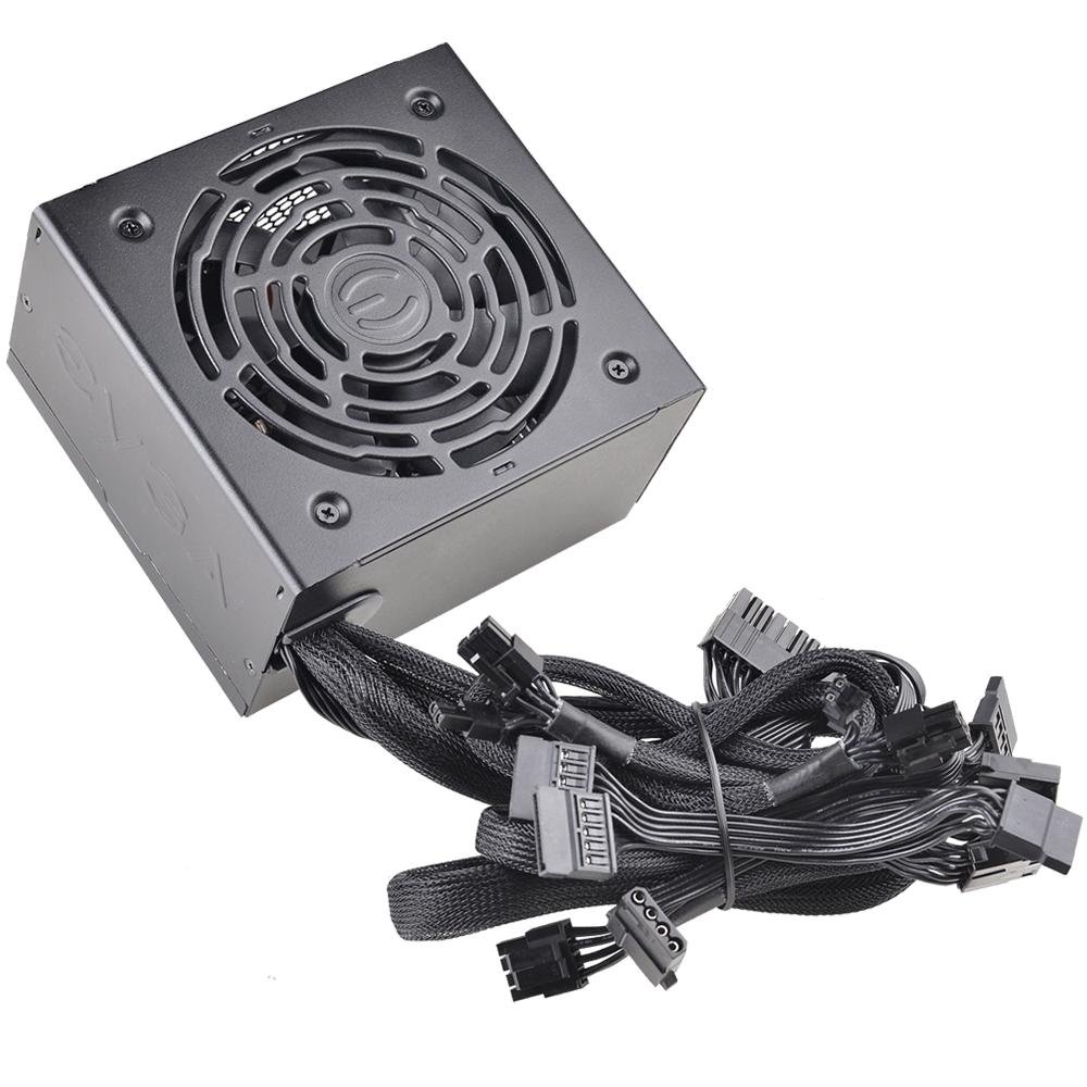 Fonte EVGA, 500W, 80 Plus Bronze, Sem Cabo, Preto - 100-BR-0500-K Fonte EVGA, 500W, 80 Plus Bronze, Sem Cabo, Preto - 100-BR-0500-K