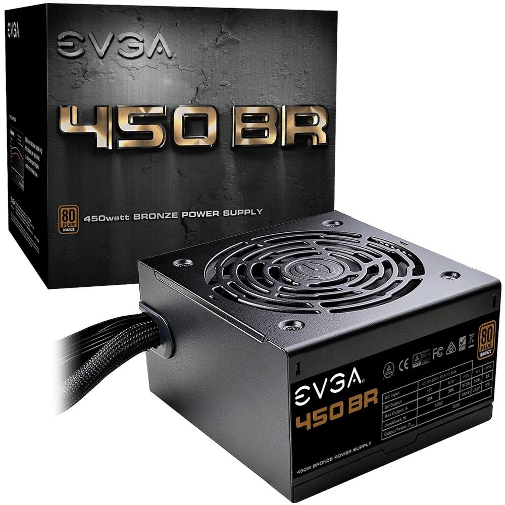 Fonte EVGA 450W, 80 Plus Bronze - 100-BR-0450-K Fonte EVGA 450W, 80 Plus Bronze - 100-BR-0450-K