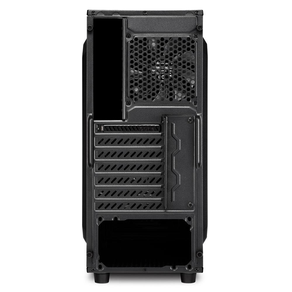 Imagem 6 de 6 do produto Gabinete Gamer Sharkoon VG7-W, Mid Tower, LED Blue, 3 Coolers, Lateral em Acrílico, Preto