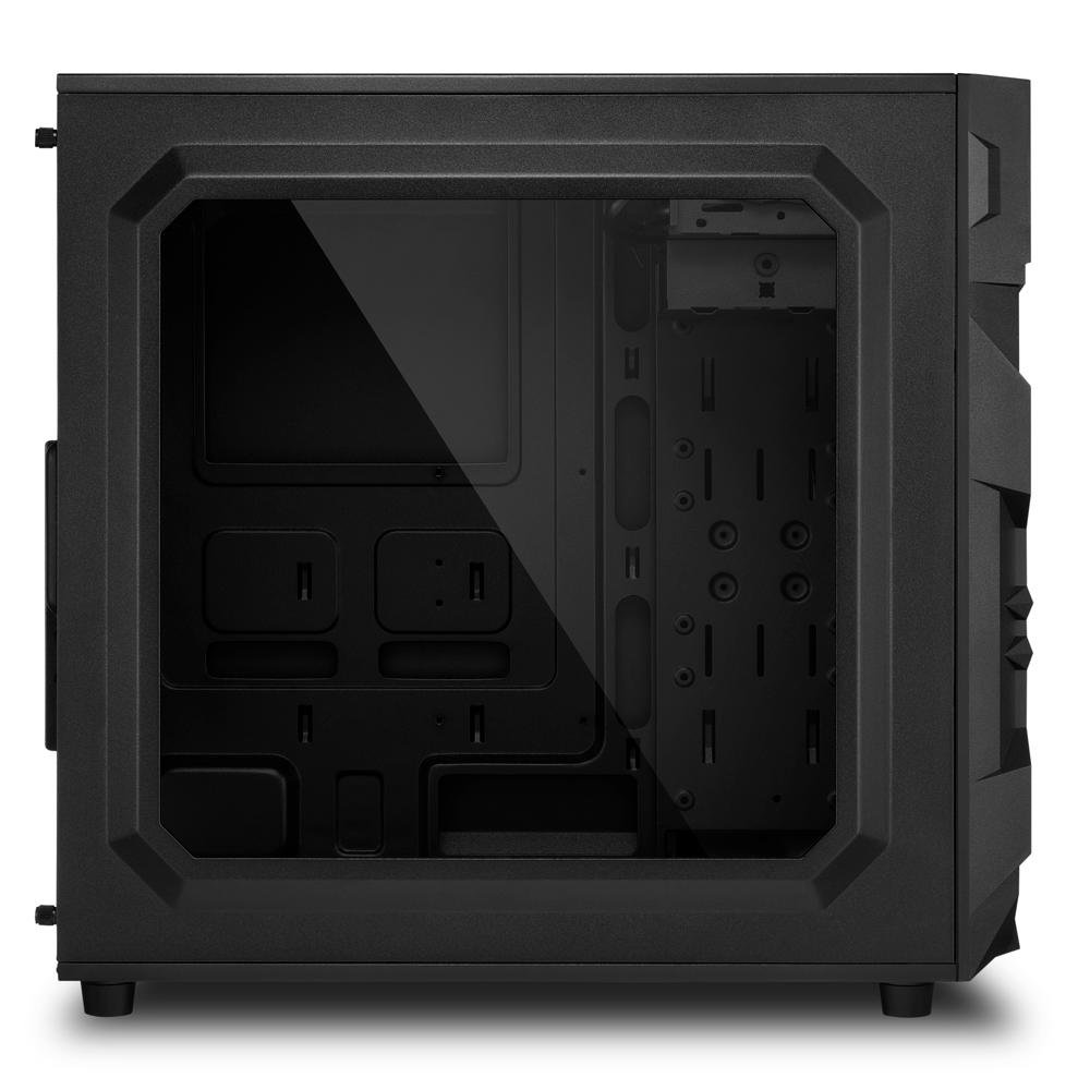 Imagem 3 de 6 do produto Gabinete Gamer Sharkoon VG7-W, Mid Tower, RGB, 3 Coolers, Lateral em Acrílico, Preto