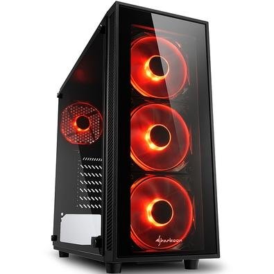 Instale o seu hardware em um gabinete com vidro temperado e cores harmônicas usando a torre midi ATX TG4: com painel frontal e lateral transparentes e