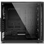 Gabinete Gamer Sharkoon TG4 Blue sem Fonte, Mid Tower, USB 3.0, 4 Fans, Preto com Lateral em Vidro