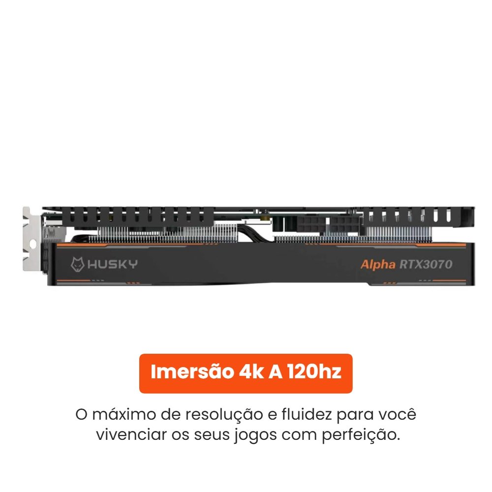 Placa de Vídeo Husky Alpha RTX 3070, NVIDIA, 8GB, GDDR6, 256-Bit, Dual Fan, HDMI, 3x DisplayPort - HVG3070 - view 6