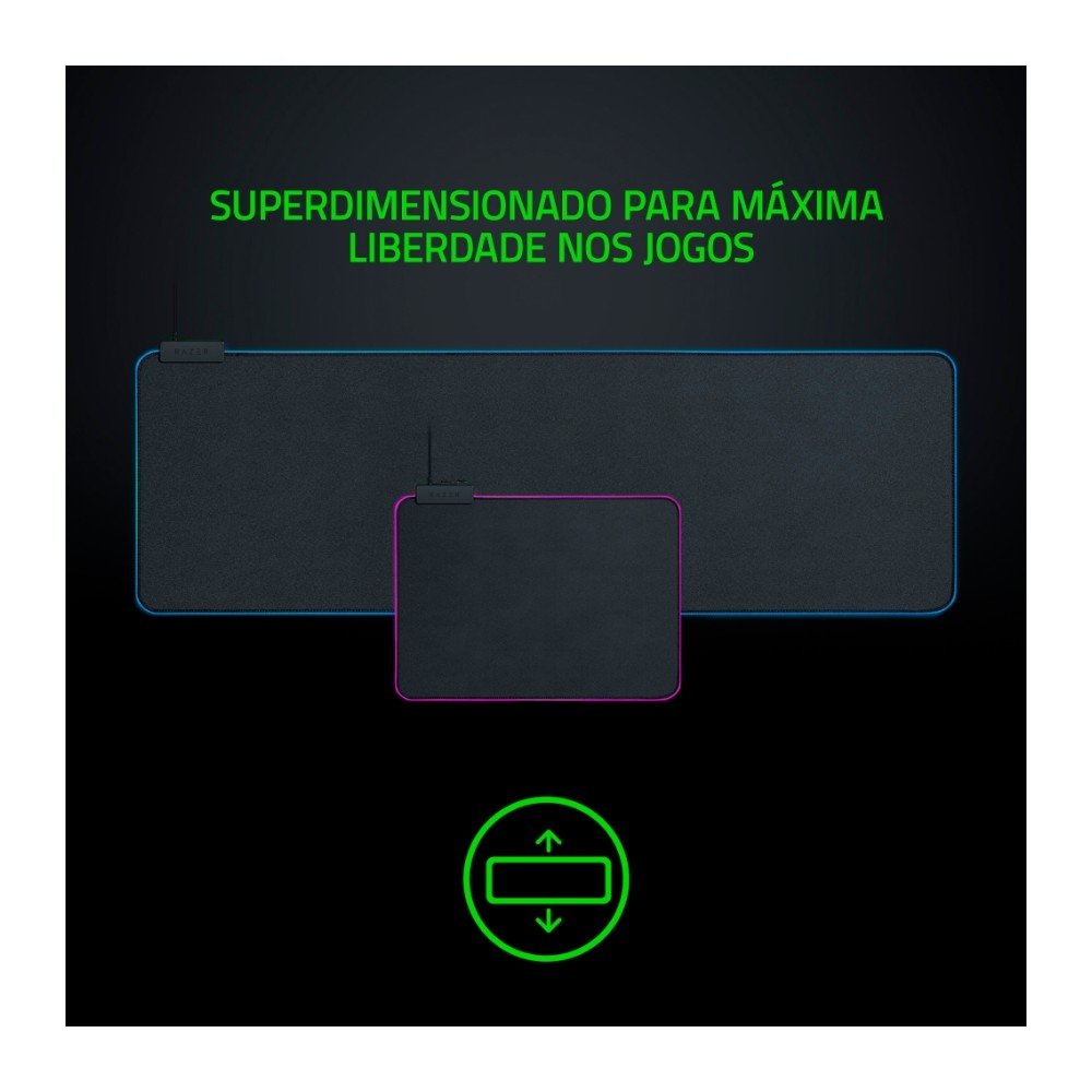 Imagem 2 de 5 do produto Mousepad Gamer Razer Goliathus Chroma, Control/Speed, 920x294mm - RZ02-02500300