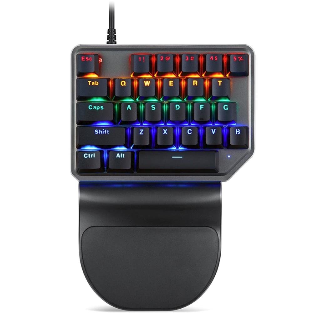 Imagem 2 de 2 do produto Teclado Mecânico Gamer Motospeed K27 Game Pad, Rainbow, Switch Outemu Blue, US