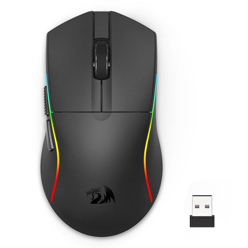 Mouse Gamer Sem Fio Redragon Deicide Pro, RGB, Wireless, Preto - M816-PRO