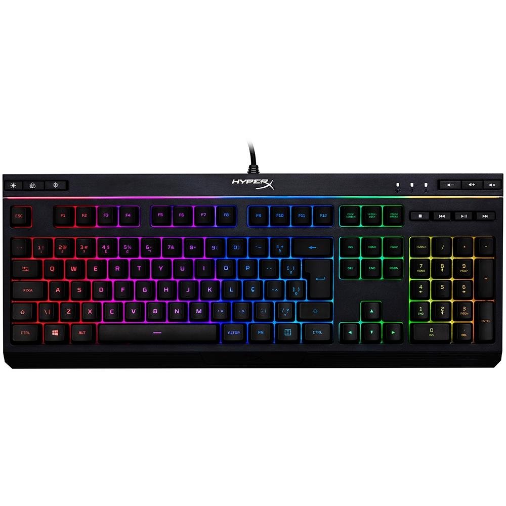 Teclado Gamer HyperX Alloy Core, RGB, ABNT2 - HX-KB5ME2-BR Teclado Gamer HyperX Alloy Core, RGB, ABNT2 - HX-KB5ME2-BR