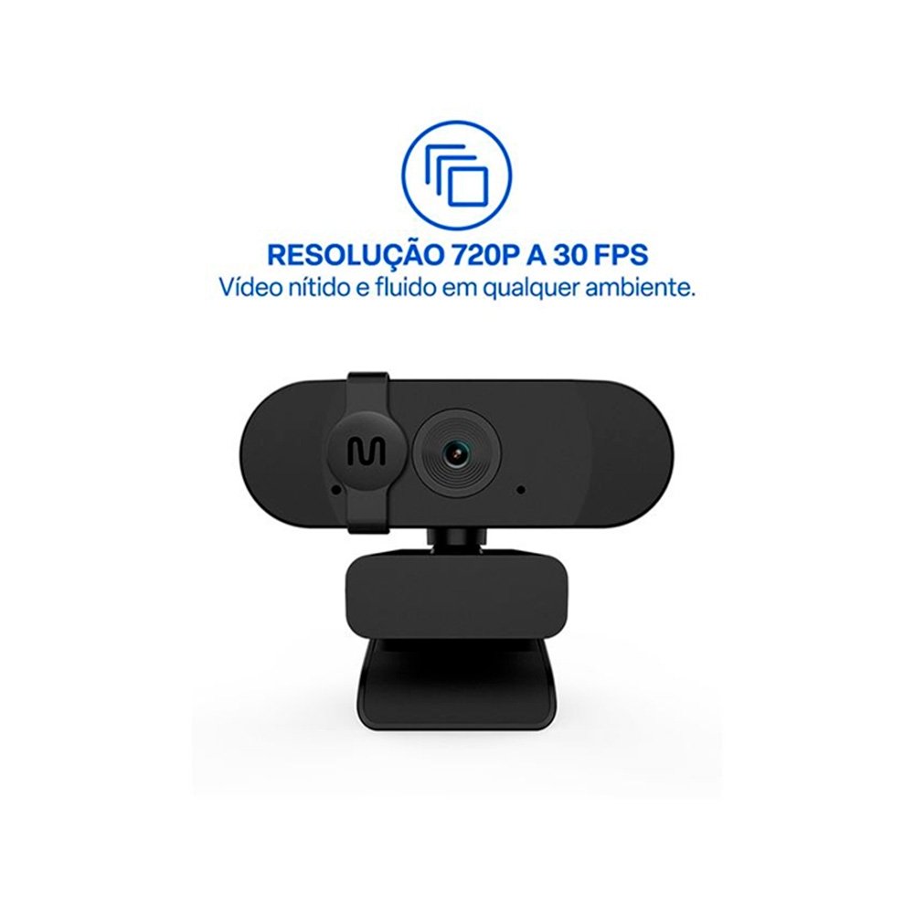Webcam Multi WC056, HD 720p, 30FPS, Foco Fixo, Microfone Integrado e Protetor de Privacidade - WC056 - view 5