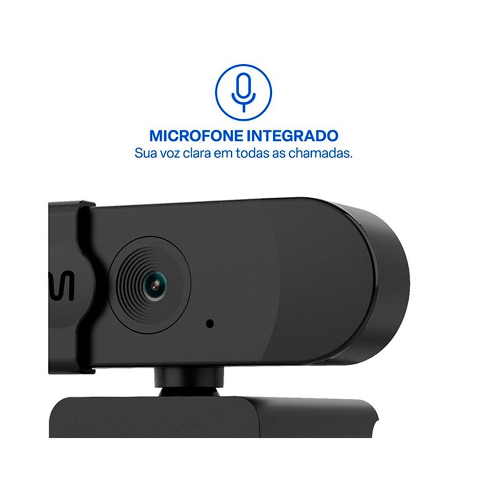 Webcam Multi WC056, HD 720p, 30FPS, Foco Fixo, Microfone Integrado e Protetor de Privacidade - WC056 - view 8